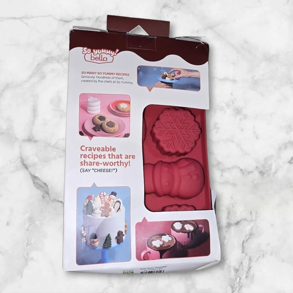 Abella Festive Silicone Candy Molds - Red and Teal